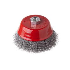 Фото Щітка чашкова 75 мм для КШМ М14 (кручений дріт) Intertool...  - Магазин MASMART