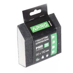 Фото Губка шліфувальна APRO чотирьохстороння кутова P100...  - Магазин MASMART