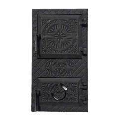 Фото Дверцята спарені чавунні 290х505 Вікторія з регулятором...  - Магазин MASMART