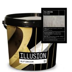 Фото Декоративная штукатурка Elf Decor Illusion Silver 1 кг  - Магазин MASMART