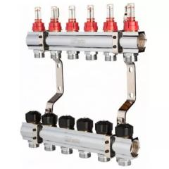 Фото Коллекторная группа 1"х3/4" 6 выходов Fado со встроенными...  - Магазин MASMART