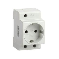 Фото Розетка на DIN-рейку УЭК РАр10-3-ОП 2P+PE с заземлением...  - Магазин MASMART
