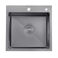 Фото Кухонная мойка Kroner KRP PVD Schwarze - 5050HM  - Магазин MASMART