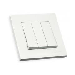 Фото Вимикач триклавішний RITA Mutlusan 10А білий 47-00-02  - Магазин MASMART