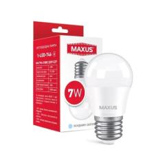Фото Лампа Maxus 1-LED-746 G45 7W 4100K 220V E14  - Магазин MASMART
