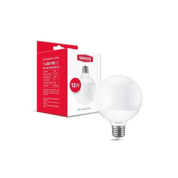 Фото Лампа Maxus 1-LED- 792 G95 2W 4100K 220V E27 - Магазин MASMART