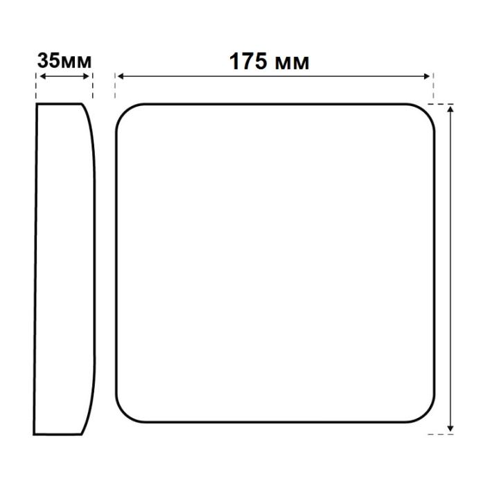 Фото Світильник LED Violux RODOS 18W 5000К  - Магазин MASMART
