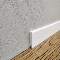 Фото Плінтус KLUCHUK MDF-M60 60х12х2000 мм RAL 9003 білий прямий  - Магазин MASMART