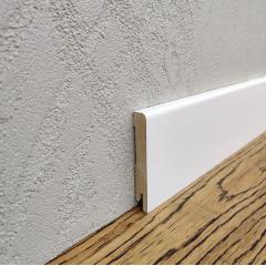Фото Плинтус KLUCHUK MDF-M80 80х12х2000 мм RAL 9003 белый  - Магазин MASMART