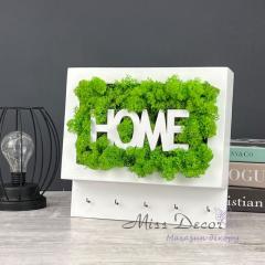 Фото Ключниця Miss Decor Home стабілізований мох W-5428  - Магазин MASMART