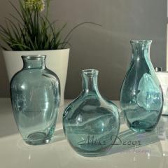 Фото Стеклянная вазочка мини (голубая) Miss Decor...  - Магазин MASMART