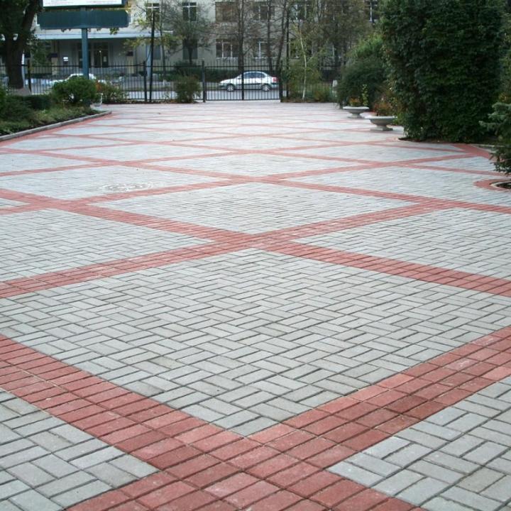 Фото Плитка тротуарна ЗМ Цегла 20х10 4см (чорна)  - Магазин MASMART