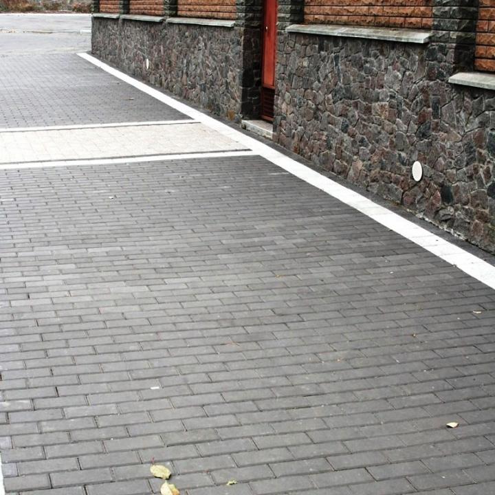 Фото Плитка тротуарна ЗМ Цегла 20х10 8см (сірий)  - Магазин MASMART