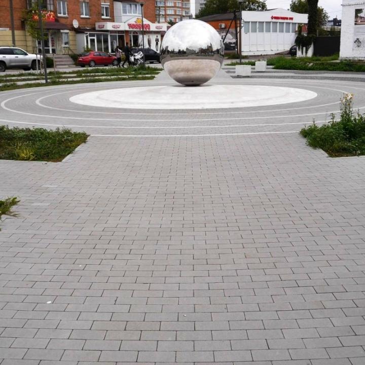 Фото Плитка тротуарна ЗМ Цегла 20х10 6см (бісер) без фаски  - Магазин MASMART