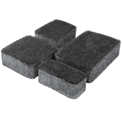 Фото Плитка тротуарная ЗМ Старый город 4 см черная  - Магазин MASMART