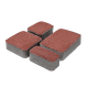 Фото Плитка тротуарна ЗМ Старе місто 4 см червона  - Магазин MASMART