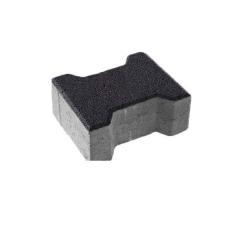 Фото Плитка тротуарная ЗМ Двойное Т 200х170 (черная) 8 см  - Магазин MASMART