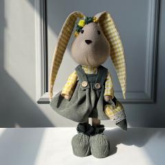 Фото Текстильный кролик - девочка в сарафане с сердечком...  - Магазин MASMART