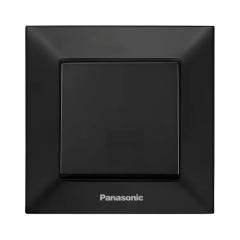 Фото Вимикач одноклавішний Panasonic Arkedia Slim чорний  - Магазин MASMART