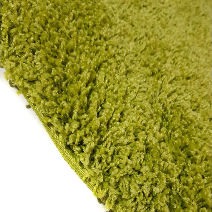 Фото Дорожка SHAGGY GOLD 1.00 P GREEN 9000 ширина 1 м зеленый однотонный высокий ворс - Магазин MASMART
