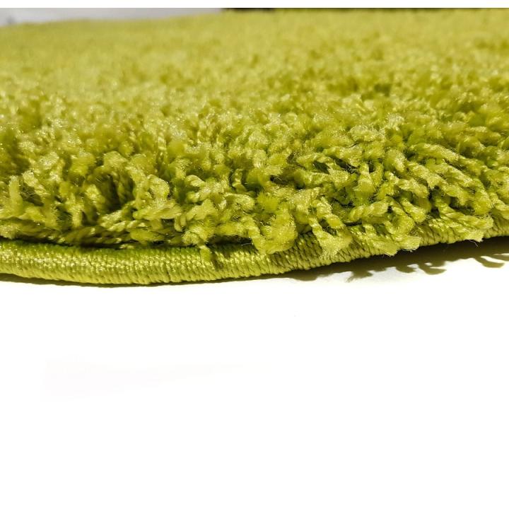 Фото Доріжка SHAGGY GOLD 1.00 P GREEN 9000 ширина 1 м зелений однотонний високий ворс  - Магазин MASMART