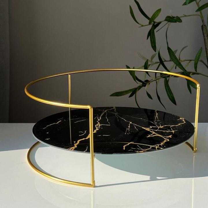 Фото Полиця-органайзер для косметики Miss Decor (велика 28 см чорна/біла)  - Магазин MASMART