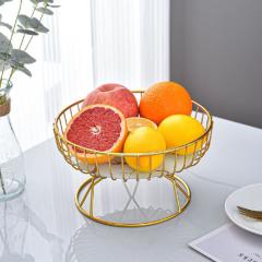 Фото Фруктовниця на ніжці металева Miss Decor gold D-6690  - Магазин MASMART
