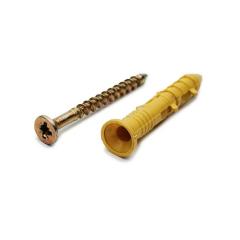 Фото Дюбель с шурупом для быстрого монтажа 10х160 (потайной)  - Магазин MASMART