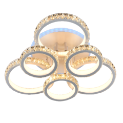 Фото Люстра LED Sirius DK5819A/3+3 WH/RGB 264W+8W с пультом  - Магазин MASMART