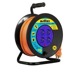 Фото Удлинитель на катушке Svittex 4 гнезда (провод 3х1,5)...  - Магазин MASMART