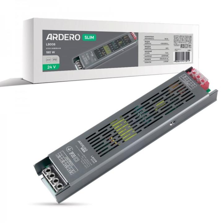 Фото Блок живлення Ardero LB008 24W 180Вт IP20 - Магазин MASMART