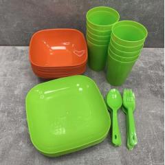 Фото Набор посуды Пикник на 10 персон 999-10 ПБ  - Магазин MASMART