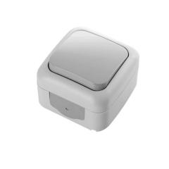 Фото Выключатель одноклавишный Viko Palmiye Серый  - Магазин MASMART