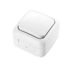 Фото Выключатель одноклавишный Viko Palmiye белый  - Магазин MASMART