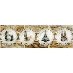 Фото Фриз InterCerama Madera темно-коричневый 51032 11х35  - Магазин MASMART