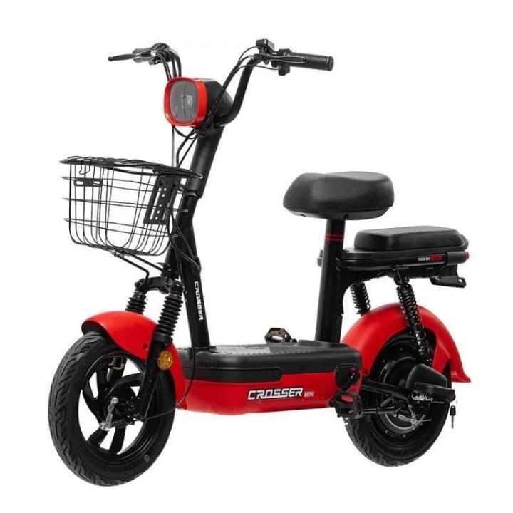Фото Електровелосипед CROSSER Mini (450W, 48V, 15Ah, 30 км/год, 40 км запас хода, максимальне навантаженння 130 кг)  - Магазин MASMART