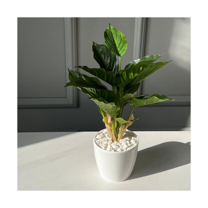 Фото Вазон искусственный в горшке 40 см  - Магазин MASMART