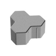 Фото Плитка тротуарна ЗМ Тригран 180х180  (сіра) 8 см  - Магазин MASMART