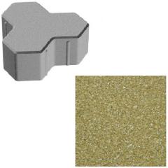 Фото Плитка тротуарна ЗМ Тригран 180х180 (гірчична) 8 см  - Магазин MASMART