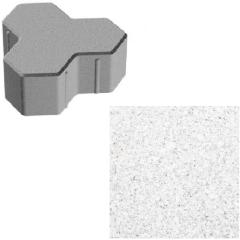 Фото Плитка тротуарная ЗМ Тригран 180х180 (белая) 8 см  - Магазин MASMART