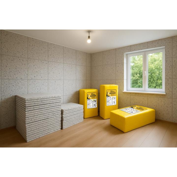Фото Панель ISOMAX SA 220 1000х650х20 (13 кв.м/уп.) с каучуком и самоклеящимся слоем  - Магазин MASMART
