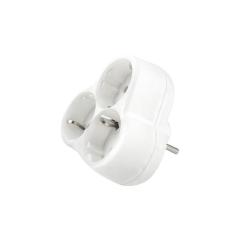 Фото Тройник с заземлением Viko белый (90303003)  - Магазин MASMART