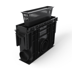 Фото Пісковловлювач пластиковий Base DN100 H350 з корзиною та...  - Магазин MASMART