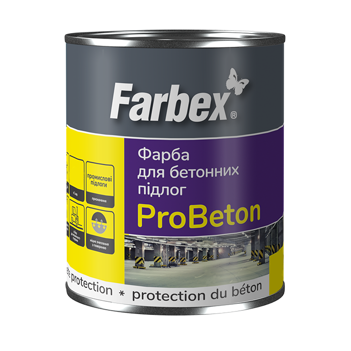 Фото Фарба для бетонних підлог Farbex Pro BETON графіт 2,8 кг - Магазин MASMART