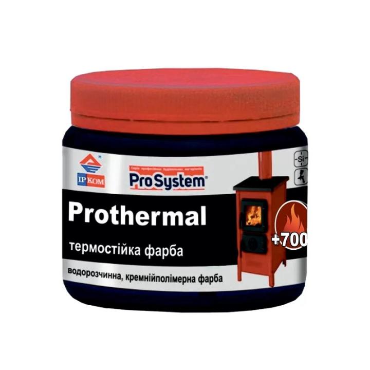 Фото Краска термостойкая ProSystem Prothermal ИРКОМ +700°C черный мат 0,35 л - Магазин MASMART
