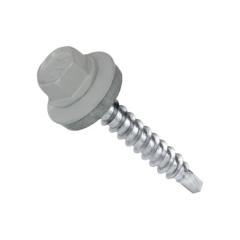 Фото 9006 Саморез кровельный со сверлом в дерево 4,8х35 (серебро)  - Магазин MASMART