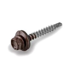 Фото 8019 Саморіз покрівельний зі свердлом 4,8х55 (коричневий)...  - Магазин MASMART