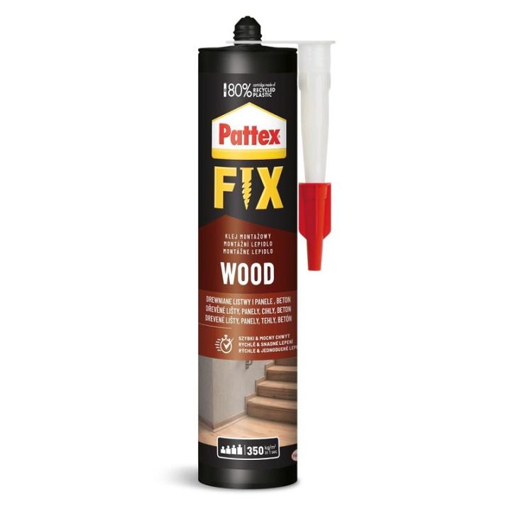 Фото Клей монтажний Pattex Fix Wood 385 г - Магазин MASMART