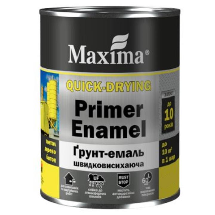 Фото Грунт-емаль швидковисихаюча Maxima 2,5 л графіт матова - Магазин MASMART