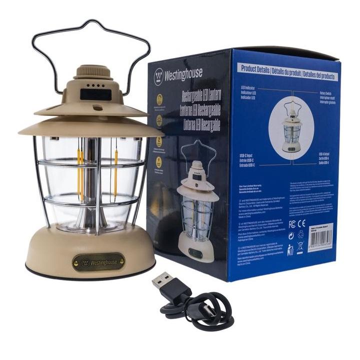 Фото Фонарь Westinghouse RETRO LED Filament WF241 6W Type-C с функцией Power Bank  - Магазин MASMART